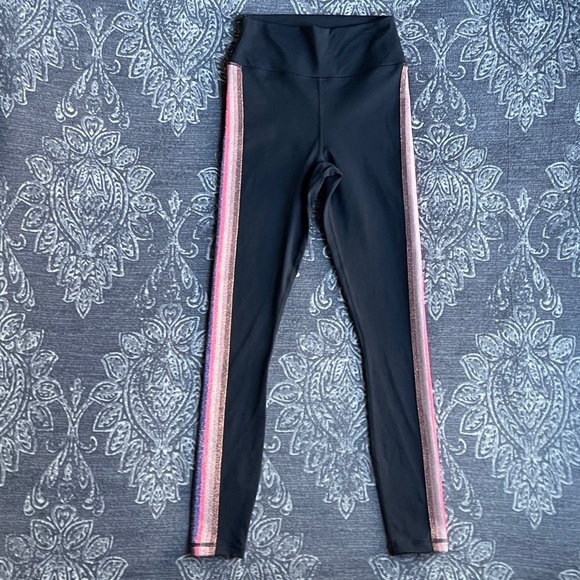 Spiritual Gangster Sparkle Stripe HW Leggings Size Small - Picture 5 of 12